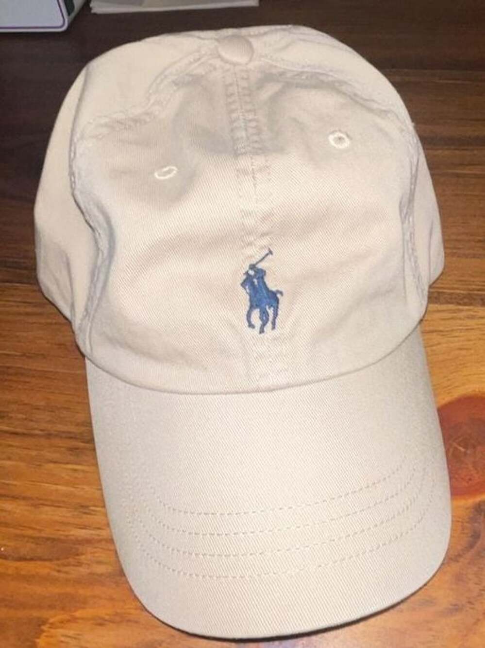 Polo Ralph Lauren Baseball Cap Beige Cotton Polo Pony